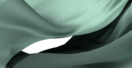 Elegant abstract background with flowing green fabric. Perfect for design projects.