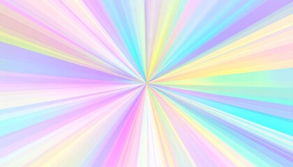 Obraz premium Abstract Hologram Burst With Geometric Distortion Overlay Featuring Pastel Rainbow Colors