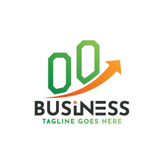 OO Finance Logo. Letter OO Logo Business Success. OO Growth Arrow Financial Success Logo Design