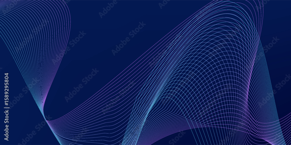 Poster abstract background design with diagonal blue and pink or purple line pattern.