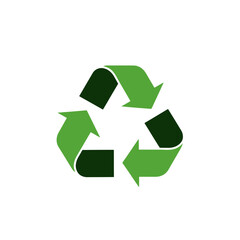 Obraz premium Vector Icon Recycling Symbol in Minimalist Style with Green Shades for Sustainability Design