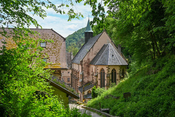 Wallfahrtskirche Notre-Dame bei Ribeauville, Frankreich