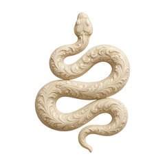Obraz premium PNG Intricate carved snake design.