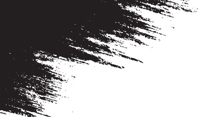 Abstract grungy gray brushstroke texture on white Vector black splatter watercolor grunge pattern design brush strokes overlay texture
