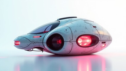 Futuristic vehicle with futuristic design.