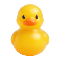 PNG Cute yellow rubber duck illustration.