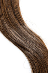Fototapeta premium brown hair on white background