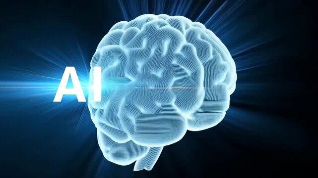 AI Neural Brain Technology | Futuristic Artificial Intelligence Animation | Digital Mind in 4K Ultra HD

