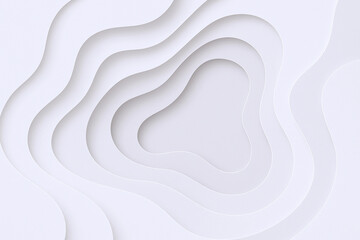 Abstract layered paper cut background