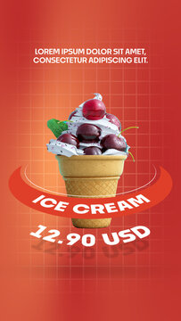 Food & Product Promo Animation Template for Vertical Social Media Stories