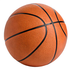 Obraz premium Orange basketball isolated on a white background