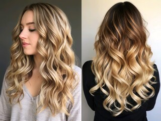Beautiful Blonde Curly Hair Styles