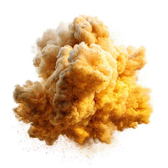 Large, fluffy, golden-orange cloud