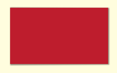 Solid red window or panel icon with soft cream frame, suitable for architectural sketches, layout placeholders, or bold minimal vector graphic elements in modern designs