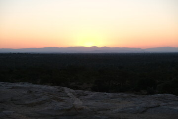 Obraz premium Stunning Sunset Over Kruger National Park Landscape