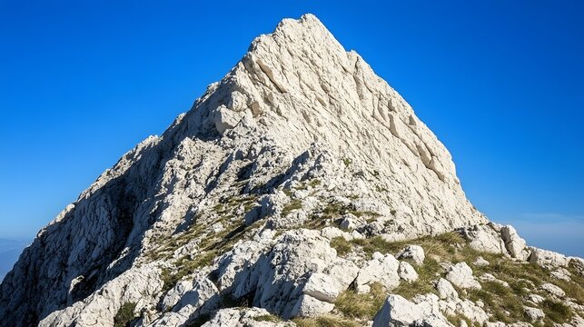Majestic Mountain Peak Dramatic Rocky Landscape