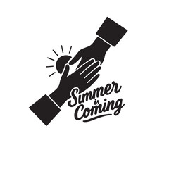 Summertime seasonal background banner vector illustration.