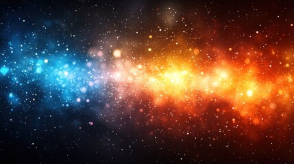 Obraz premium Cosmic nebulae, vibrant colors, space