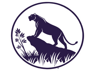 Obraz premium vector illustration of a lion