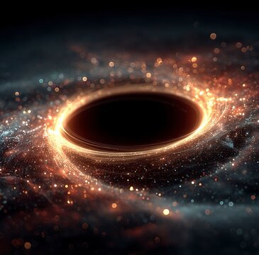 Hyperrealistic Glowing Particle Infinity Symbol with Color Spectrum, Neon Energy Loop on Dark Background, Abstract Sci-Fi Light Effect