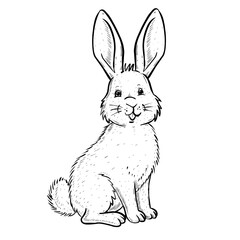 vector illustration of a rabbit