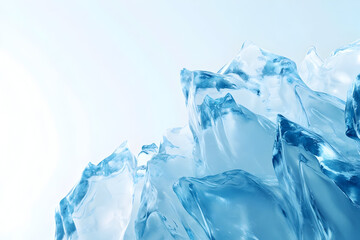 Obraz premium Stunning Blue Ice Crystals Abstract Background Image