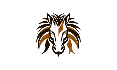Decorative Mane Horse – Stylized Zebra-Horse Hybrid with Bold Expression