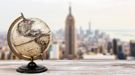 Naklejka premium Exploring New York City's Iconic Skyline and Landmarks