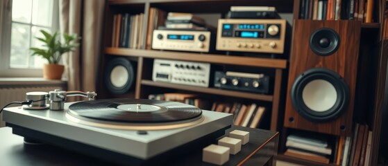 Obraz premium a vintage audio setup