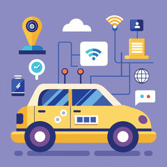 Autonomous Taxi With Ai Dashboard And Touchless Control Interface