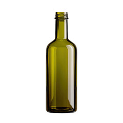 Olive-green glass bottle, vertical