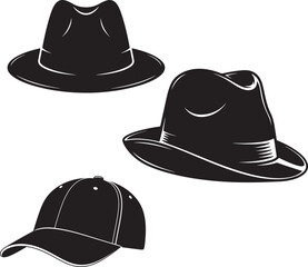 black hat isolated on white