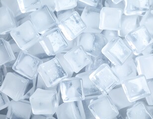 Obraz premium Ice cubes tightly packed