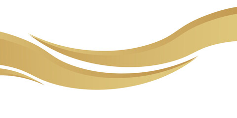 gold wave curve, golden wave corner shape for element, stripes ribbon golden graphic, striped gold. wave abstract geometric. eps10