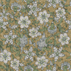 indian top  printed fabric allover 