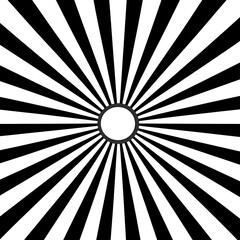 Abstract Black and White Radial Dot Pattern Background