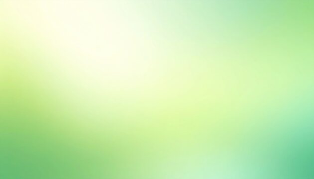 Soft Green Gradient Abstract Background With Smooth Color Blend and Bright Central Light