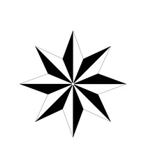 Star black silhouette SVG Vector file