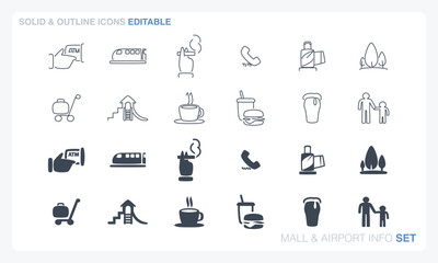 Fototapeta premium Mall & Airport Info