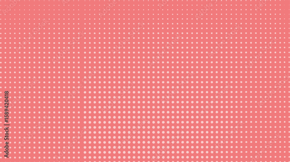 Poster coral pink halftone dot pattern background. seamless retro texture with pop art gradient style. idea