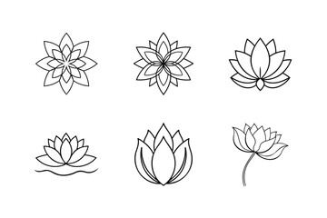 set of vector Lotus