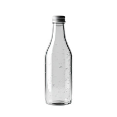 Clear glass bottle with metal cap (18)