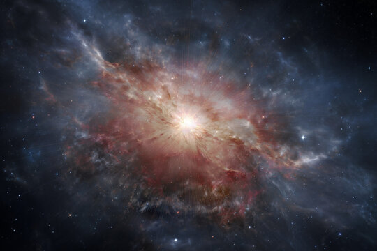 Une protogalaxie en formation dans le jeune Univers.