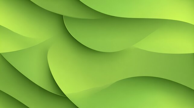 Abstract Green Layers Background: Modern Gradient Design with Overlapping Elements for Digital Art and Fresh Presentation Material in Vector Style