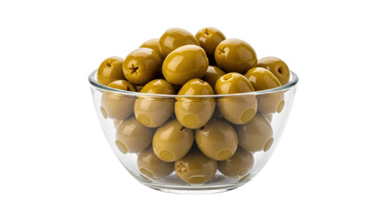 Isolated Green Olives