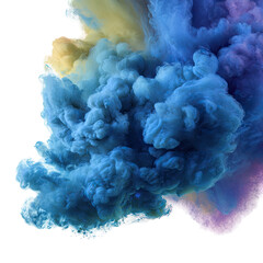 Fototapeta premium Abstract cloud of vibrant smoke
