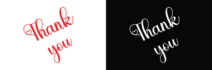 Thank You. Hand lettering Thank You for holiday Thanksgiving Day, vintage graphic, banner, poster. Greeting card calligraphy thank you, postcard for holiday Thanksgiving Day. Vector Illustration . 