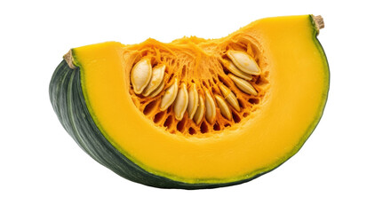 Isolated Slice of Pumpkin