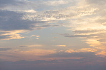 sunset in the sky