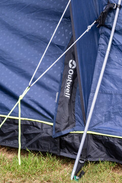 Outwell logo on a tent